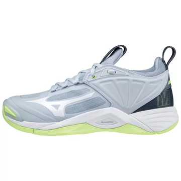 MIZUNO WAVE MOMENTUM 2 Teremcipő  Heather/White/Neo Lime