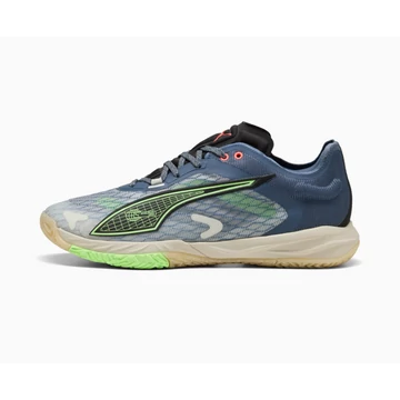 PUMA Accelerate NITRO SQD 4 FOREVER BETTER Kézilabda Teremcipő Vapor Gray / Inky Blue