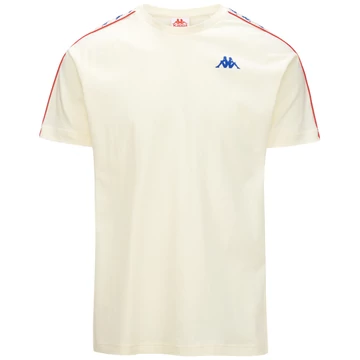 KAPPA Banda Coen Slim Póló fehér/kék/piros