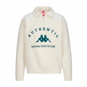 KAPPA Pola Auth  Férfi Póló tejfehér/sötétzöld