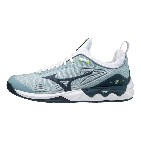 MIZUNO WAVE LUMINOUS 2 Teremcipő  Stone Blue/Stratified Sea/Neo Lime