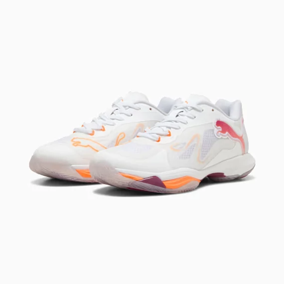 PUMA Vantage Nitro W+ Kézilabda Kézilabda Teremcipő White-Berry