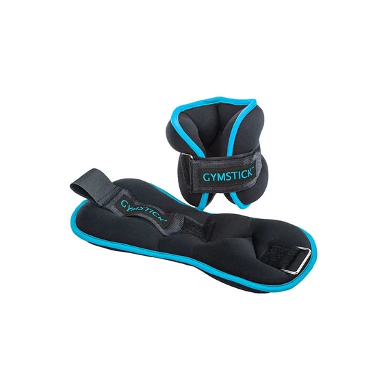 GYMSTICK Active Bokára vagy csuklóra rögzíthető súlyzó szett – 2 × 1 kg