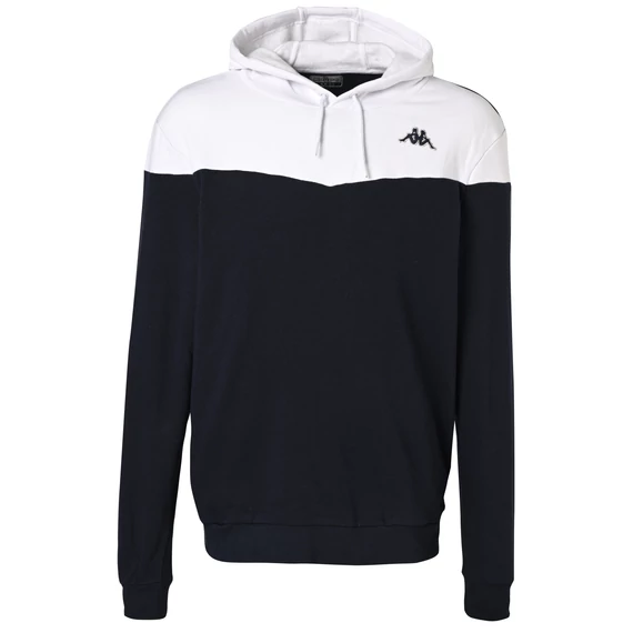 KAPPA Elaxum Kapucnis Pulóver kék/fehér