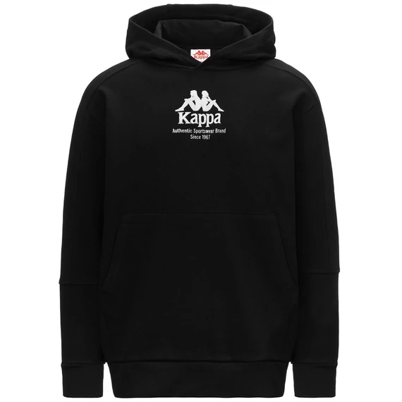 KAPPA Authentic Giano Organic Kapucnis Pulóver fekete