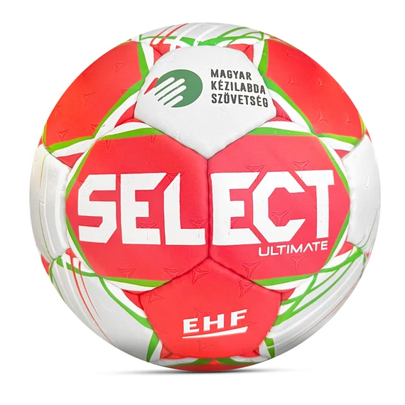 SELECT HB Ultimate MKSZ Liga V25 Kézilabda piros/fehér/zöld