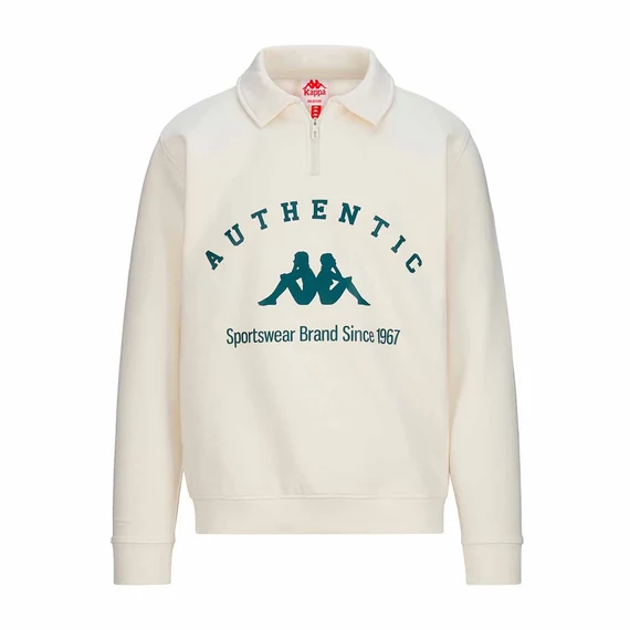 KAPPA Pola Auth  Férfi Póló tejfehér/sötétzöld