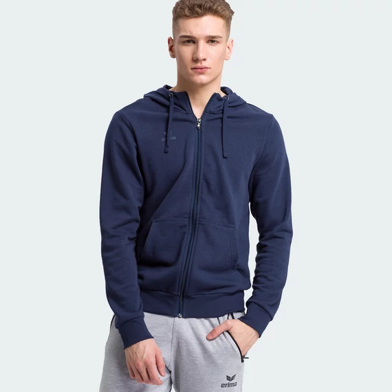 ERIMA Kapucnis Pulóver, Cipzáros sötétkék ERIMA Kapucnis Pulóver, Cipzáros sötétkék
