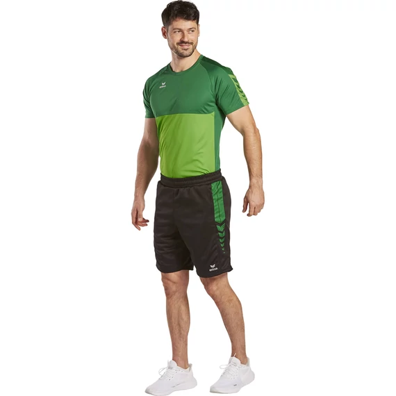 ERIMA Six Wings Worker Rövidnadrág fekete/sötétzöld