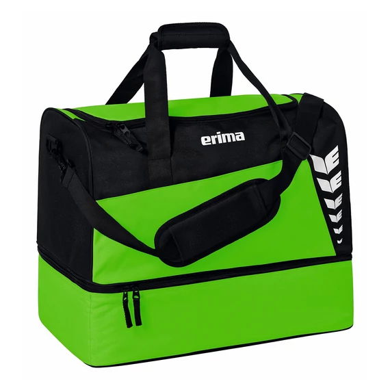 ERIMA Six Wings Sportsbag Sporttáska Alsó Rekesszel zöld/fekete