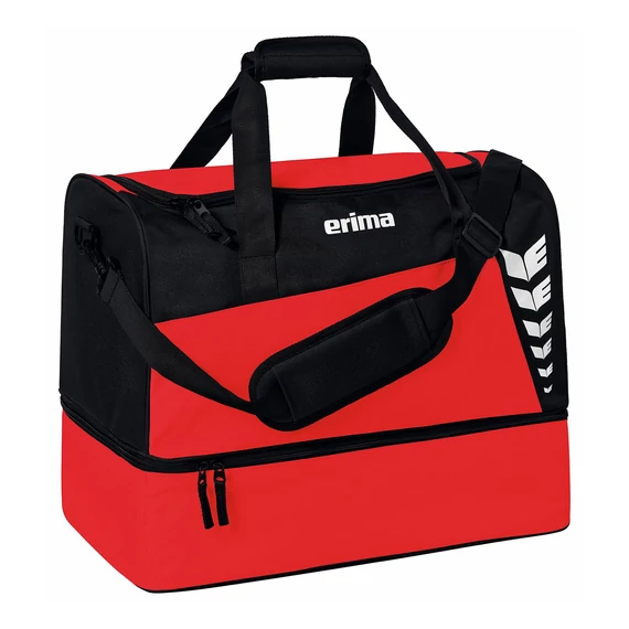 ERIMA Six Wings Sportsbag Sporttáska Alsó Rekesszel piros/fekete