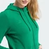 Kép 2/4 - ERIMA Női Kapucnis Pulóver, Cipzáros sötétzöld