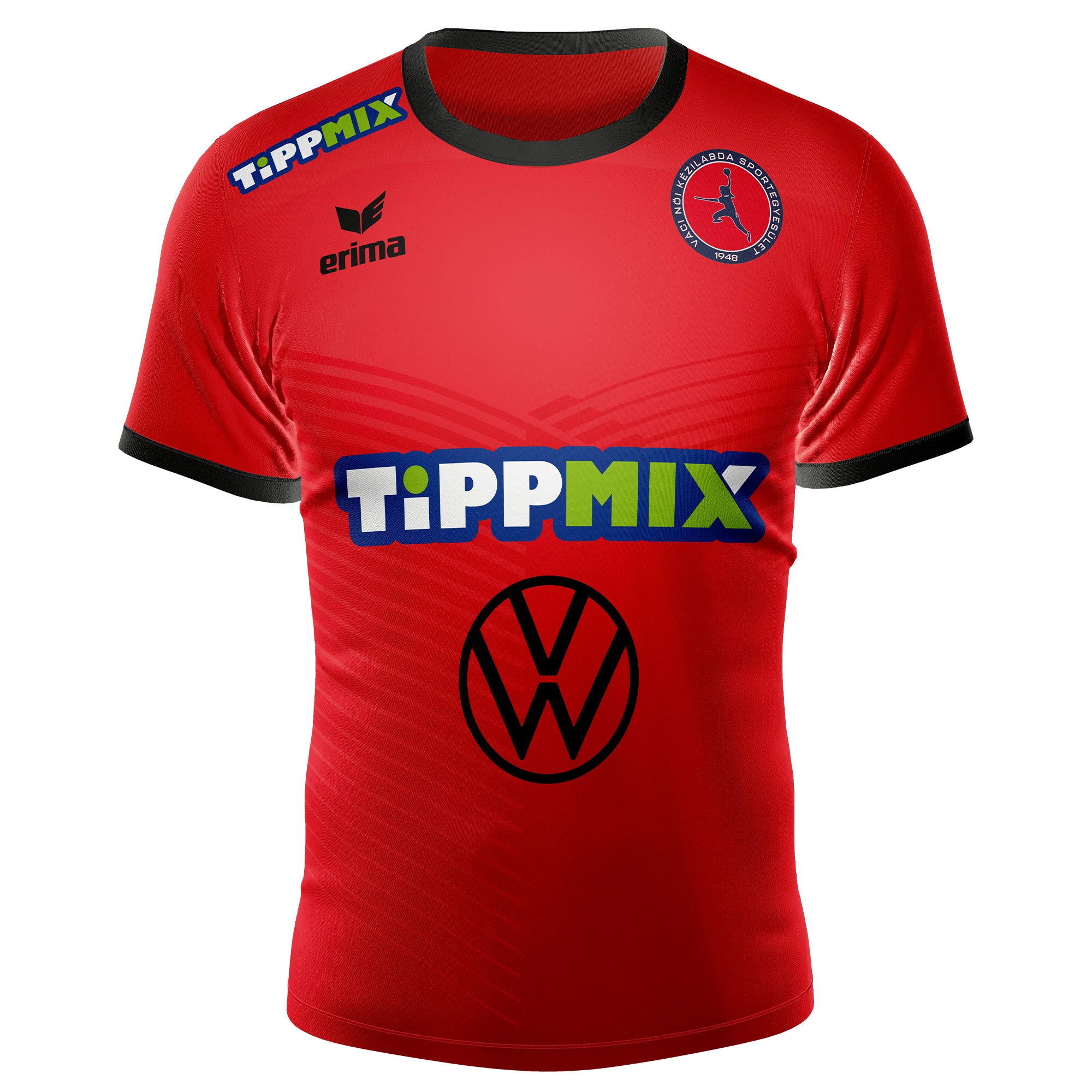 ERIMA Váci NKSE Mez 24/25 Unisex piros/fekete