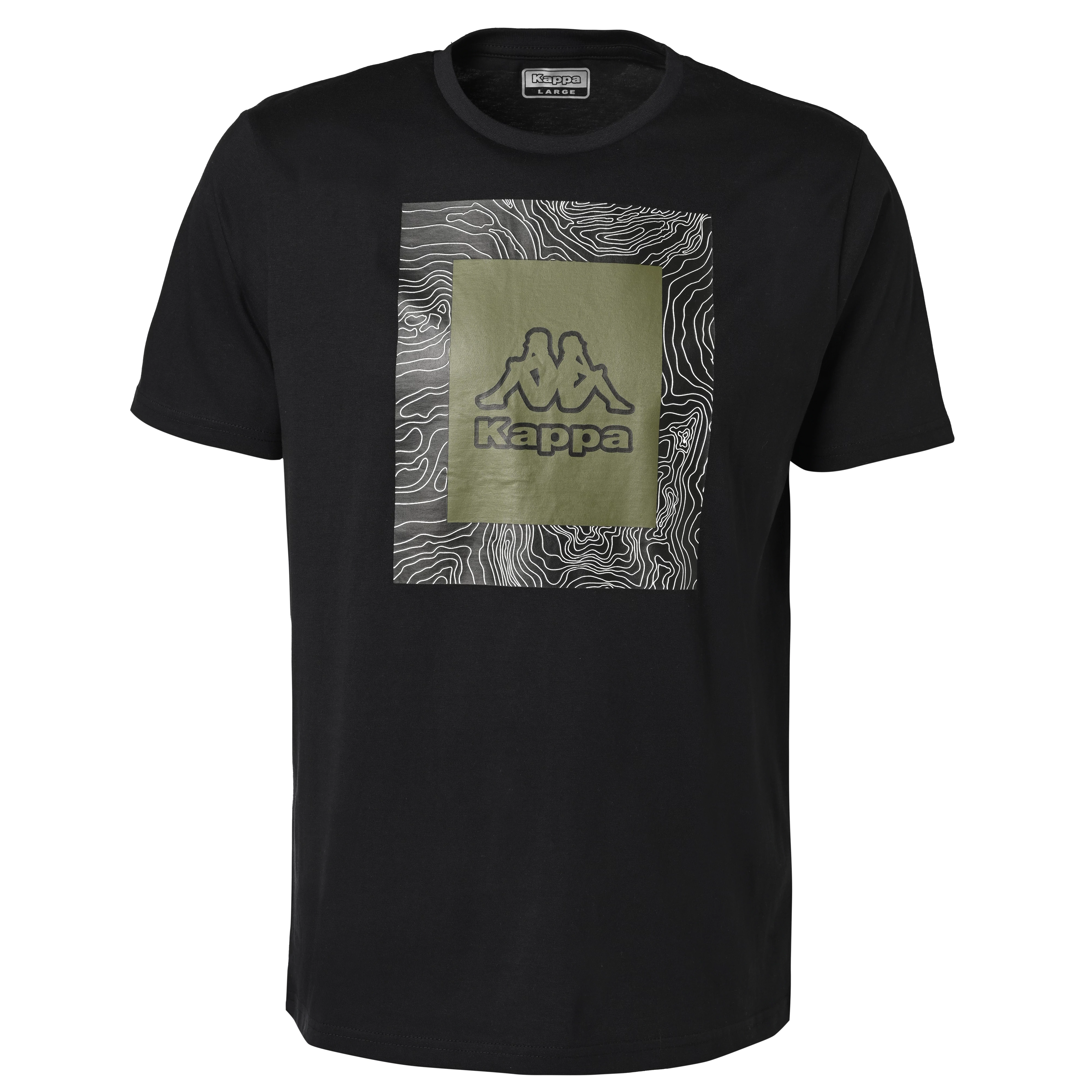 KAPPA Emo Logo Póló fekete
