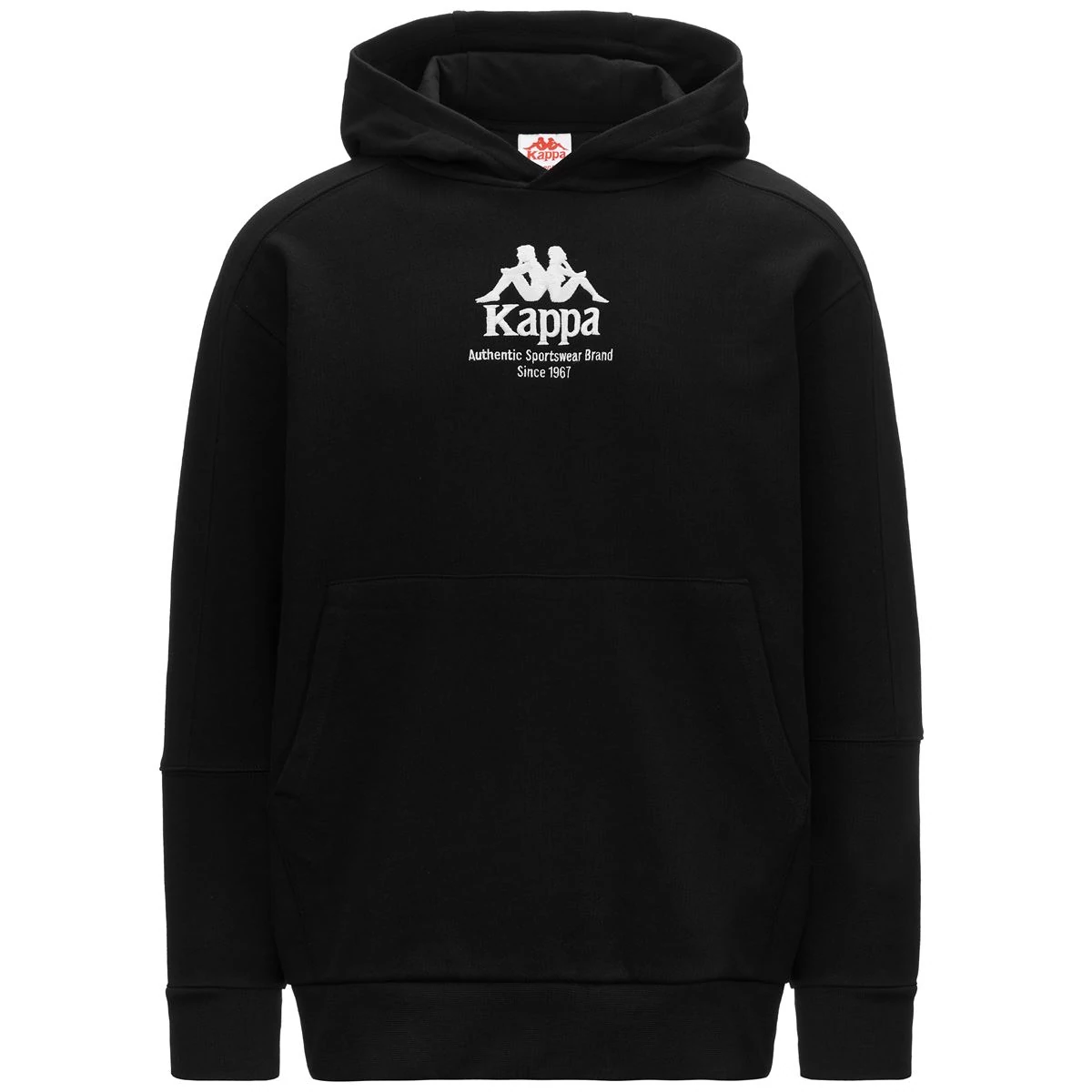 KAPPA Authentic Giano Organic Kapucnis Pulóver fekete