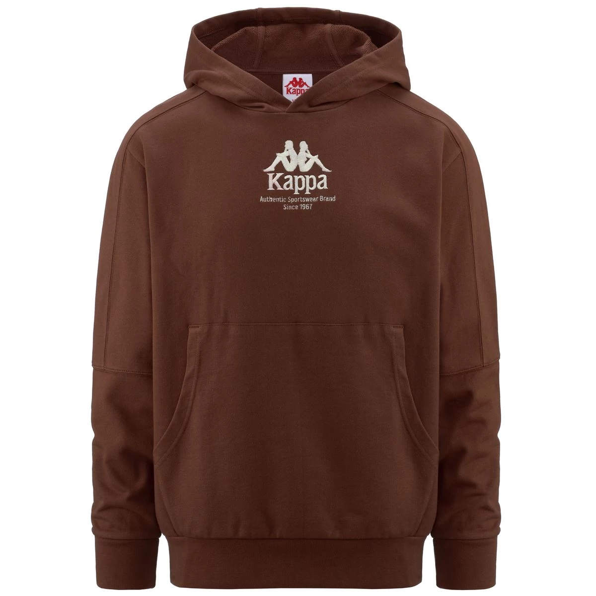 KAPPA Authentic Giano Organic Kapucnis Pulóver barna