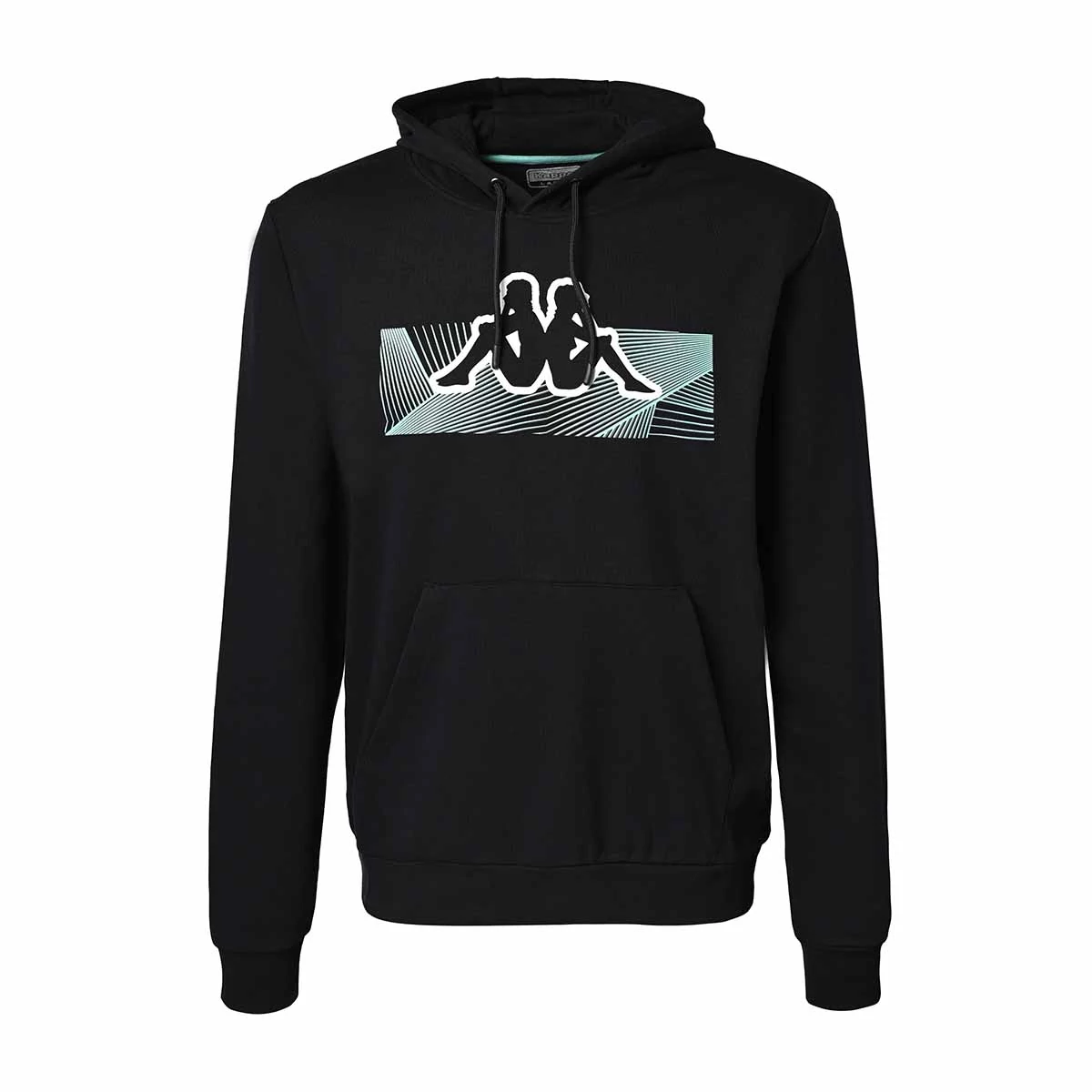 KAPPA Eldyn Kapucnis Pulóver fekete