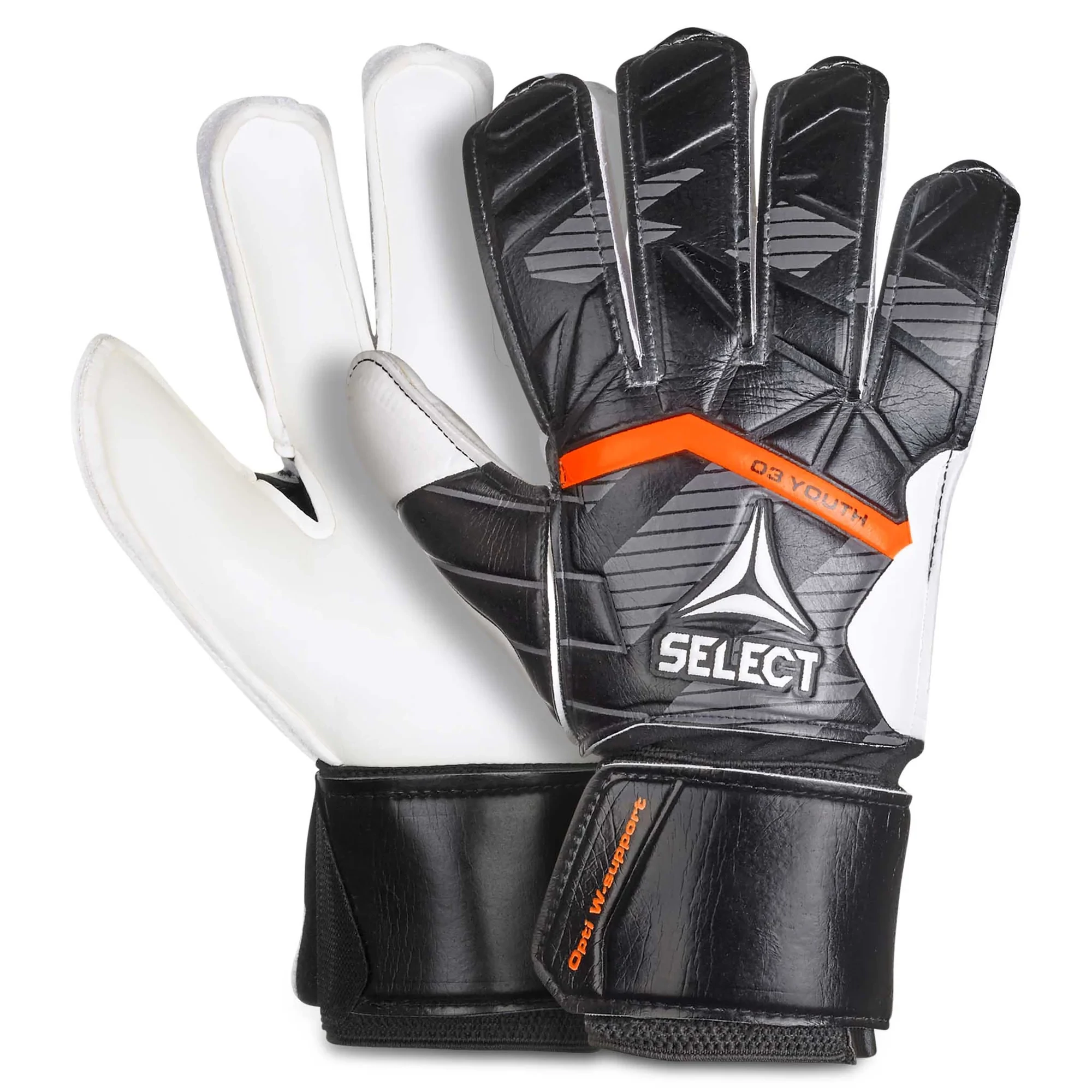 SELECT 03 Youth Kapuskesztyű V25 fekete/fehér