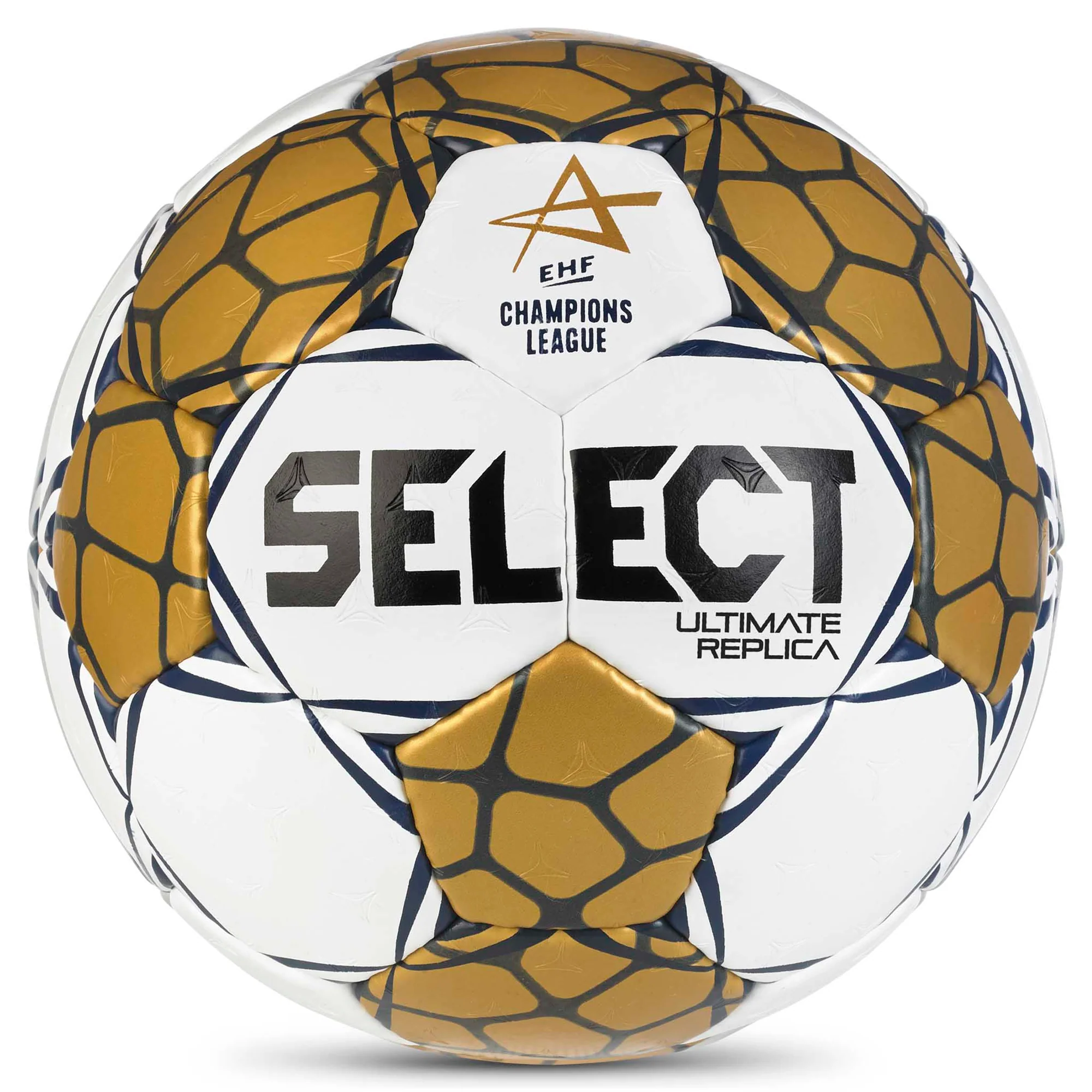 Select EHF Bajnokok Ligája V24 Replica Kézilabda fehér/arany