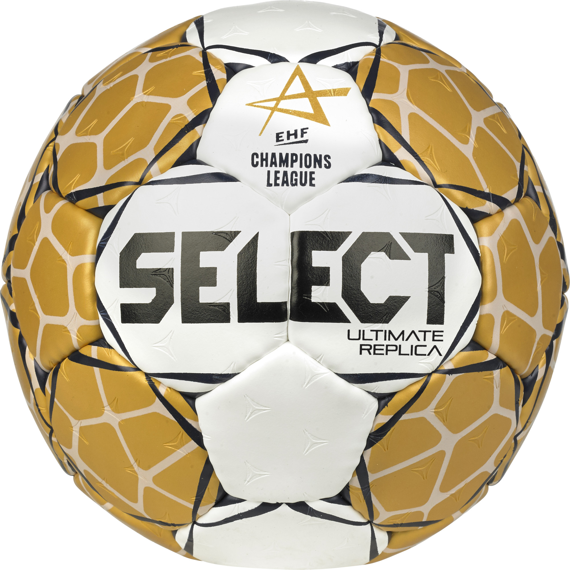 Select Ultimate Bajnokok Ligája V23 Replica Kézilabda fehér/arany
