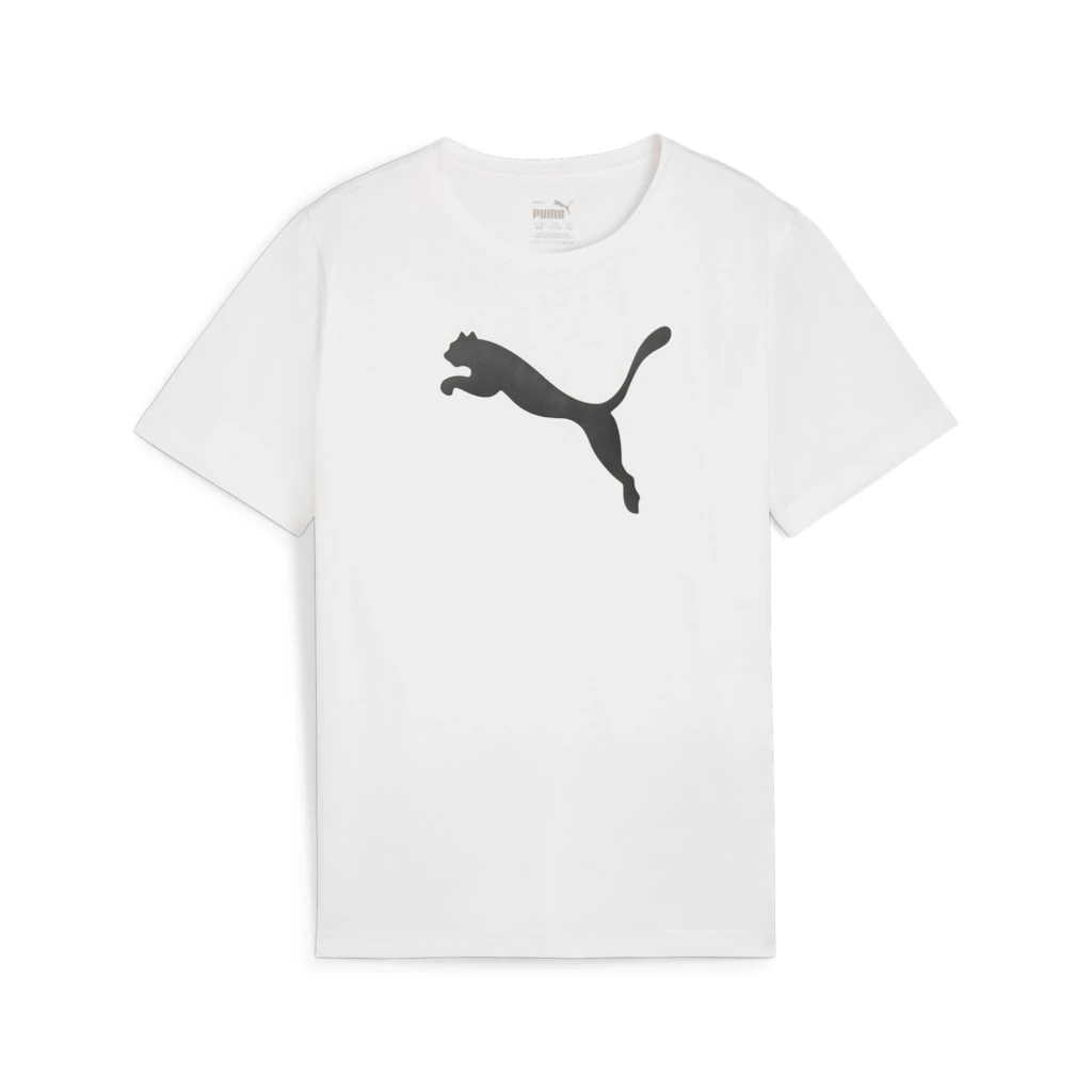 PUMA TeamRISE Logo Pamut Póló Junior Fehér