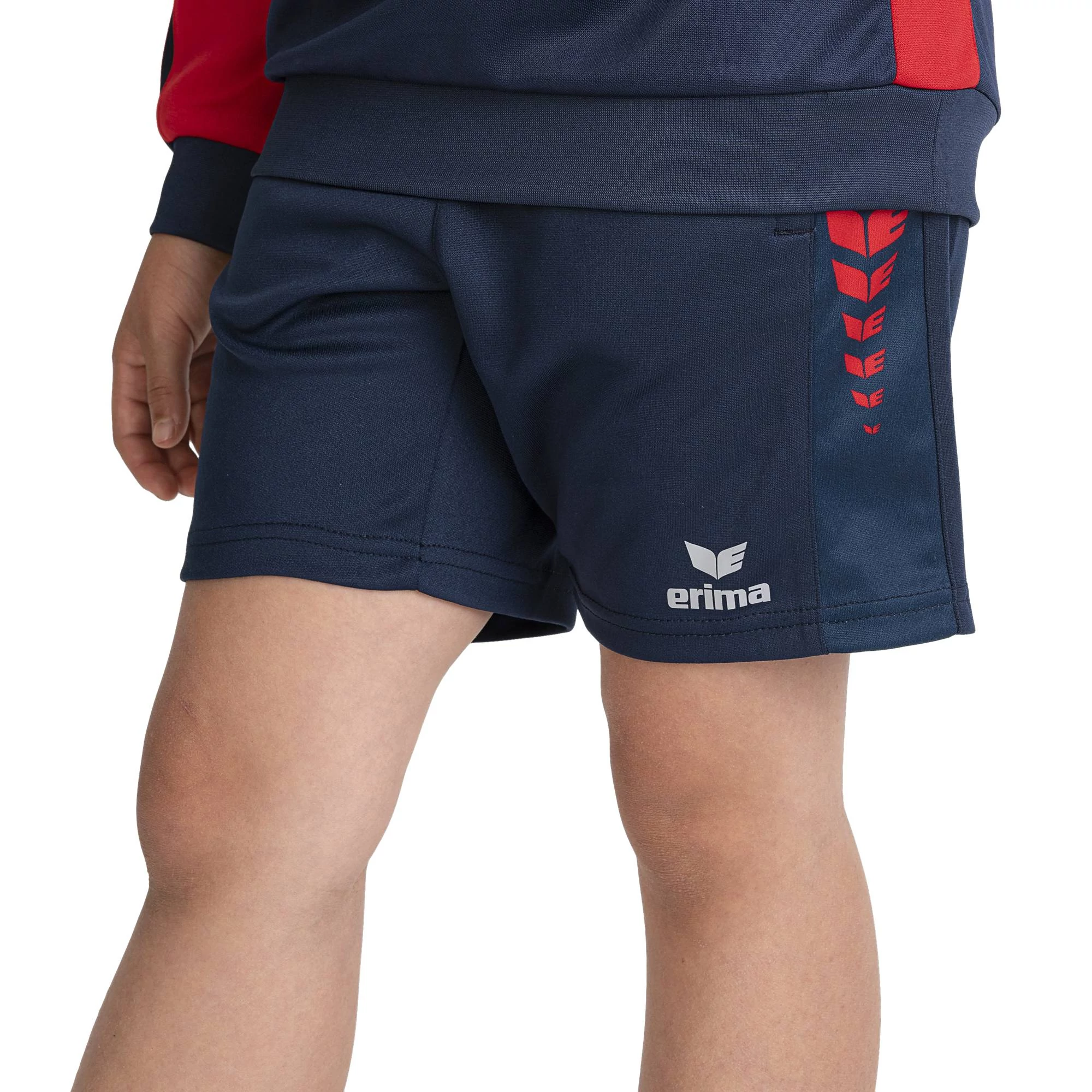 ERIMA Gyerek Six Wings Worker Rövidnadrág sötétkék/piros