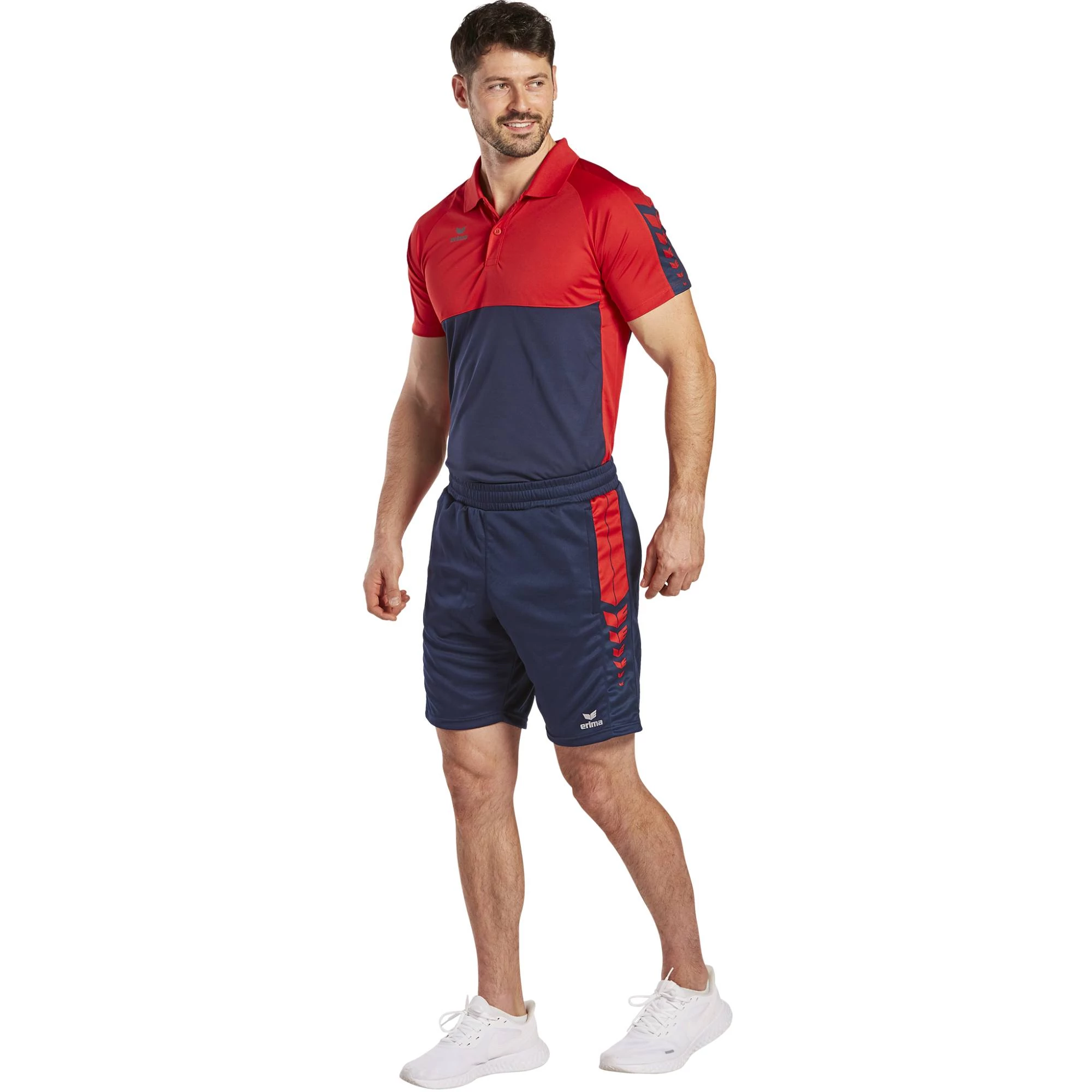 ERIMA Six Wings Worker Rövidnadrág sötétkék/piros