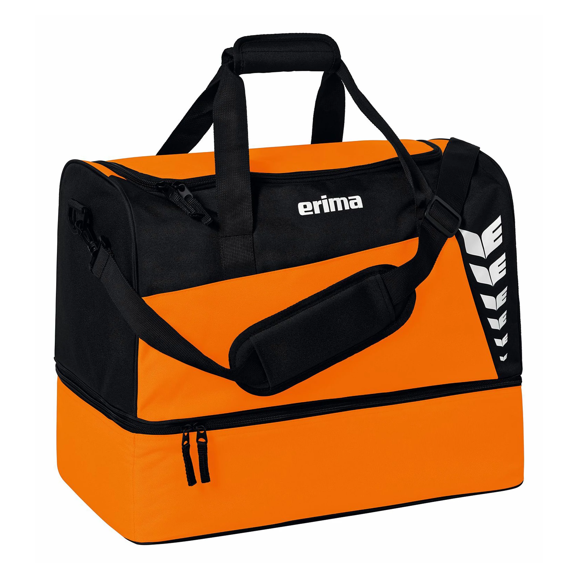 ERIMA Six Wings Sportsbag Sporttáska Alsó Rekesszel narancs/fekete